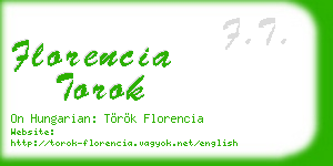 florencia torok business card